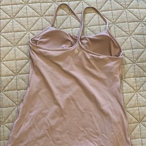 Size 8 Lululemon top with built in bra